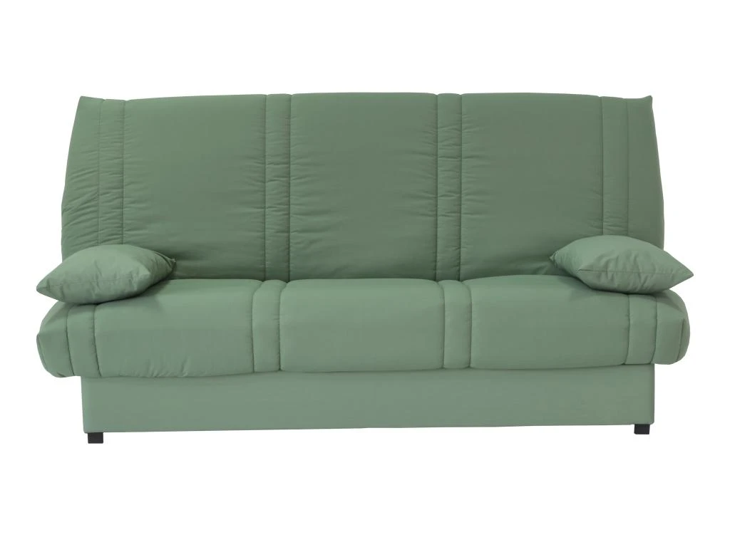 Canapé Convertible Clic-clac Vert 100% Coton Avec Coffre De Rangement FARWEST II 2 Canapé Convertible Clic-clac Vert 100% Coton Avec Coffre De Rangement FARWEST II – Image 2