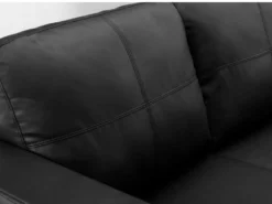 Canapé D'angle Réversible En Simili ACKLEY - Noir -Canapé Soldes Boutique canape 194852