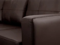 Canapé D'angle Réversible En Simili ACKLEY - Marron 11 Canapé D'angle Réversible En Simili ACKLEY - Marron -Canapé Soldes Boutique canape 194863