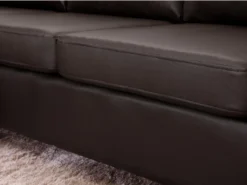 Canapé D'angle Réversible En Simili ACKLEY - Marron 10 Canapé D'angle Réversible En Simili ACKLEY - Marron -Canapé Soldes Boutique canape 194864