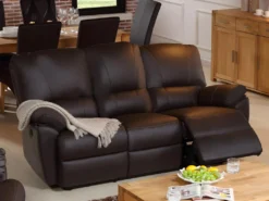 Canapé 2 Places Relax électrique En Cuir MARCIS - Ivoire -Canapé Soldes Boutique canape 195081 1