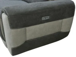 Canapé D'angle Gauche Relax électrique En Tissu Gris Foncé ORIETTO -Canapé Soldes Boutique canape 19565655