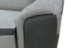 Canapé D'angle Gauche Relax électrique En Tissu Gris Clair ORIETTO -Canapé Soldes Boutique canape 19566411