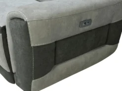 Canapé D'angle Gauche Relax électrique En Tissu Gris Clair ORIETTO -Canapé Soldes Boutique canape 19566423