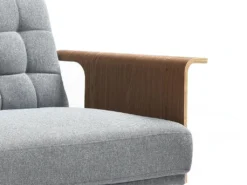 Canapé 3 Places Convertible Clic-clac En Tissu Gris NINANDRO -Canapé Soldes Boutique canape 19576545