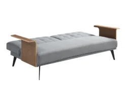 Canapé 3 Places Convertible Clic-clac En Tissu Gris NINANDRO -Canapé Soldes Boutique canape 19576547