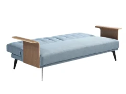 Canapé 3 Places Convertible Clic-clac En Tissu Bleu NINANDRO 11 Canapé 3 Places Convertible Clic-clac En Tissu Bleu NINANDRO -Canapé Soldes Boutique canape 19576559