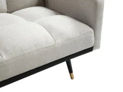 Canapé 3 Places Convertible En Tissu Beige ROREMA -Canapé Soldes Boutique canape 19577159