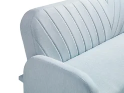 Canapé 3 Places Convertible Clic-clac En Tissu Bleu Clair VENAFRA -Canapé Soldes Boutique canape 19578643