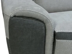 Canapé D'angle Droit Relax électrique En Tissu Gris Clair ORIETTO -Canapé Soldes Boutique canape 19585039