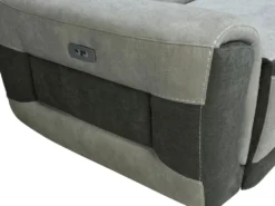 Canapé D'angle Droit Relax électrique En Tissu Gris Clair ORIETTO -Canapé Soldes Boutique canape 19585077