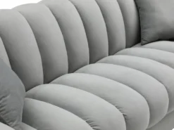 Canapé 3 Places Convertible Clic-clac En Velours Gris ZAPOTO 16 Canapé 3 Places Convertible Clic-clac En Velours Gris ZAPOTO -Canapé Soldes Boutique canape 19585857