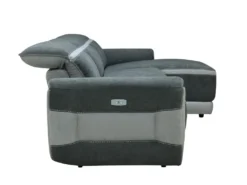 Canapé D'angle Droit Relax électrique En Tissu Gris Foncé ORIETTO -Canapé Soldes Boutique canape 19585975