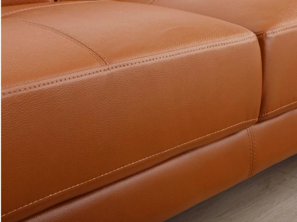 Canapé D'angle Droit En Cuir Premium Camel EXCELSIORA 4 Canapé D'angle Droit En Cuir Premium Camel EXCELSIORA – Image 4