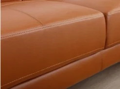 Canapé D'angle Gauche En Cuir Premium Camel EXCELSIORA -Canapé Soldes Boutique canape 196351