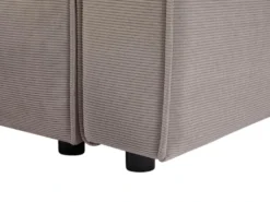 Canapé D'angle Gauche En Velours Côtelé Taupe BORORE De Pascal Morabito -Canapé Soldes Boutique canape 19726011