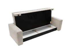 Canapé 3 Places Convertible En Velours Côtelé Crème TILIA 12 Canapé 3 Places Convertible En Velours Côtelé Crème TILIA -Canapé Soldes Boutique canape 19766605