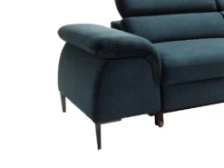 Canapé D'angle Droit Convertible En Velours Bleu Nuit SEPINA De Pascal Morabito -Canapé Soldes Boutique canape 19768969