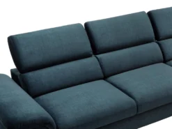 Canapé D'angle Droit Convertible En Velours Bleu Nuit SEPINA De Pascal Morabito -Canapé Soldes Boutique canape 19768991