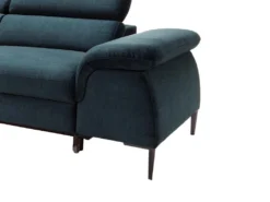 Canapé D'angle Gauche Convertible En Velours Bleu Nuit SEPINA De Pascal Morabito -Canapé Soldes Boutique canape 19769283