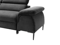 Canapé D'angle Gauche Convertible En Velours Anthracite SEPINA De Pascal Morabito -Canapé Soldes Boutique canape 19769605