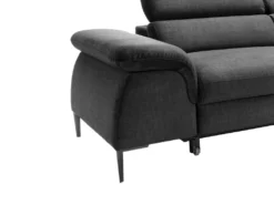 Canapé D'angle Droit Convertible En Velours Anthracite SEPINA De Pascal Morabito -Canapé Soldes Boutique canape 19769807