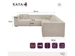 Canapé Grand Angle Tissu Velours Côtelé Gris Anthracite 7 Canapé Grand Angle Tissu Velours Côtelé Gris Anthracite -Canapé Soldes Boutique canape 19796795