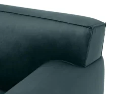 Canapé D'angle Droit En Velours Bleu OTRANO -Canapé Soldes Boutique canape 19874141