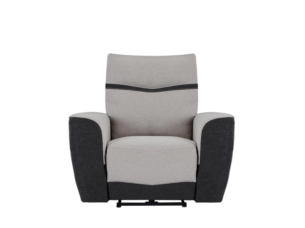 Fauteuil Relax électrique En Tissu Gris Et Anthracite DAMON 3 Fauteuil Relax électrique En Tissu Gris Et Anthracite DAMON – Image 3
