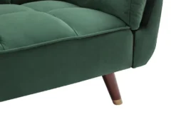 Canapé 3 Places Convertible Clic-clac En Velours Vert GULCAN -Canapé Soldes Boutique canape 19964407