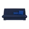 Banquette Clic Clac 3 Places KYLIAN - Tissu Bleu - L 192 X P 97 X H 90 Cm - Couchage 120x190 Cm - Fabriqué En France