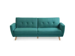Canapé Convertible Clic-clac Scandinave Refresha Tissu Bleu Vert -Canapé Soldes Boutique canape 20006621