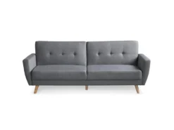 Canapé Convertible Clic-clac Scandinave Refresha Tissu Gris Clair -Canapé Soldes Boutique canape 20006661