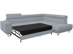 Canapé D'angle "Fonti" En Velours Côtelé - 5 Places - Gris -Canapé Soldes Boutique canape 20936275