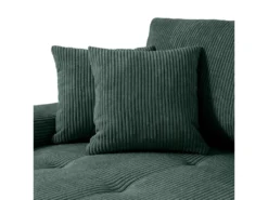 Canapé D'angle Convertible Gauche 4 Places Coffre Jonas Velours Côtelé Vert Sapin -Canapé Soldes Boutique canape 20941921