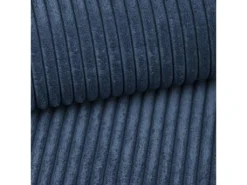 Canapé D'angle Convertible Droit 4 Places Coffre Martin Velours Côtelé Bleu -Canapé Soldes Boutique canape 20941997