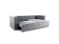 Canapé D'angle Réversible Convertible 3 Places Jimmy Velours Côtelé Gris Clair 8 Canapé D'angle Réversible Convertible 3 Places Jimmy Velours Côtelé Gris Clair -Canapé Soldes Boutique canape 20942161