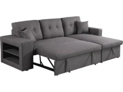 Canapé D'angle Convertible/réversible "Axel" - 3 Places - Gris -Canapé Soldes Boutique canape 20959293