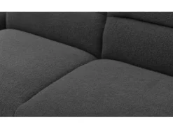 Canapé-lit Clic-clac 3 Places Confort Lucille Tissu Bouclette Gris -Canapé Soldes Boutique canape 21043659