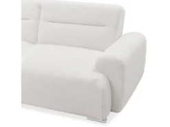 Canapé-lit Clic-clac 3 Places Confort Lucille Tissu Bouclette Crème -Canapé Soldes Boutique canape 21043669