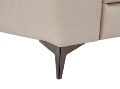 Canapé D'angle Droit Relax électrique En Cuir Crème FORLO -Canapé Soldes Boutique canape 21136913