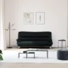 Canapé Convertible Clic-clac MAXIME En Simili - Noir