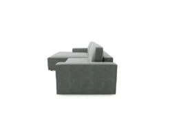 Canapé Angle Gauche Convertible Coffre Velours Gris 300x174cm 10 Canapé Angle Gauche Convertible Coffre Velours Gris 300x174cm -Canapé Soldes Boutique canape 21219749