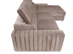 Canapé D'angle Droit Convertible En Tissu Taupe LARICA De PASCAL MORABITO -Canapé Soldes Boutique canape 21299621