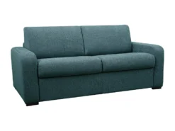 Canapé 4 Places Convertible Express En Tissu Bleu - Matelas 14 Cm - Couchage 160cm - BEVIS -Canapé Soldes Boutique canape 2145745