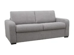Canapé 4 Places Convertible Express En Tissu Gris - Matelas 14 Cm - Couchage 160cm - BEVIS -Canapé Soldes Boutique canape 2145923