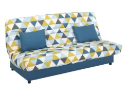 Canapé Convertible Clic-clac En Tissu SALOON Avec Coffre De Rangement - Bleu Imprimé GRAPHIC 14 Canapé Convertible Clic-clac En Tissu SALOON Avec Coffre De Rangement - Bleu Imprimé GRAPHIC -Canapé Soldes Boutique canape 219201