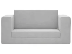 Canapé-lit Pour Enfants à 2 Places Gris Clair Peluche Douce -Canapé Soldes Boutique canape 21991793