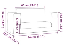 Canapé-lit Pour Enfants à 2 Places Gris Clair Peluche Douce -Canapé Soldes Boutique canape 21991805