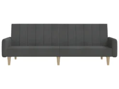 Canapé-lit à 2 Places Gris Foncé Tissu -Canapé Soldes Boutique canape 21993275